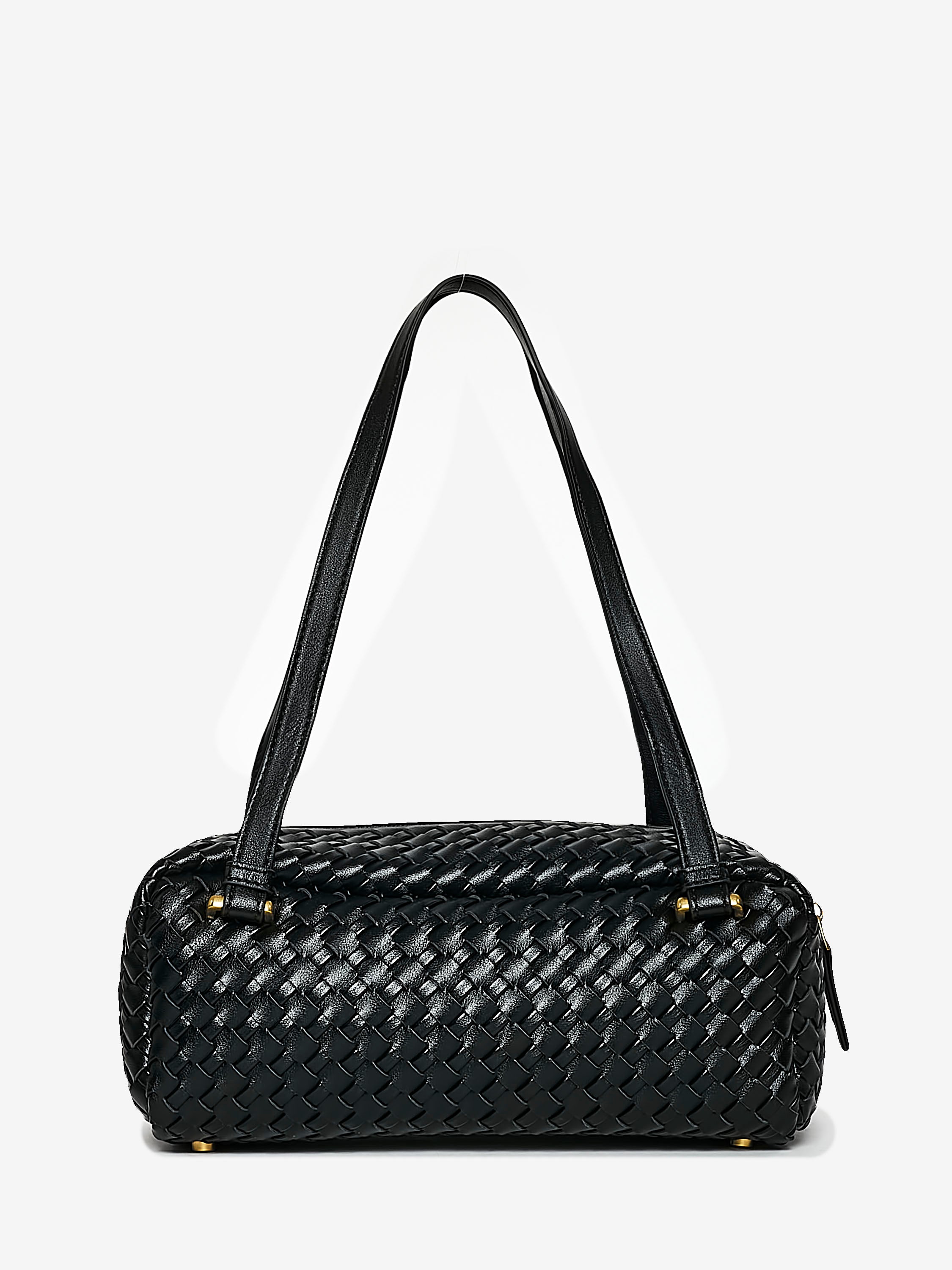 Boxed Woven Shoulder Bag