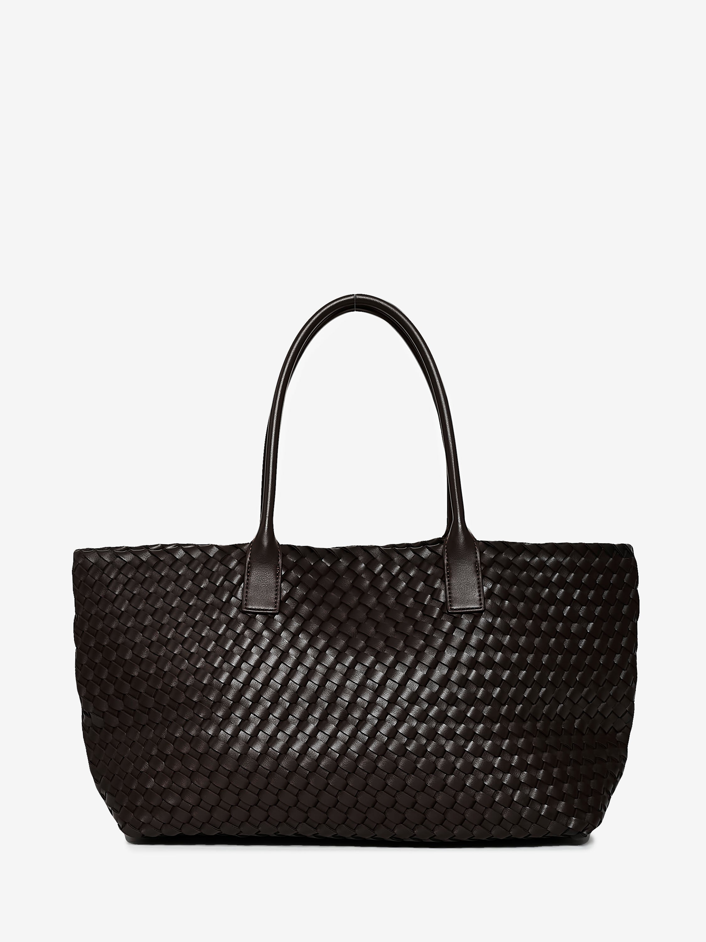 Grand Woven Leather Tote