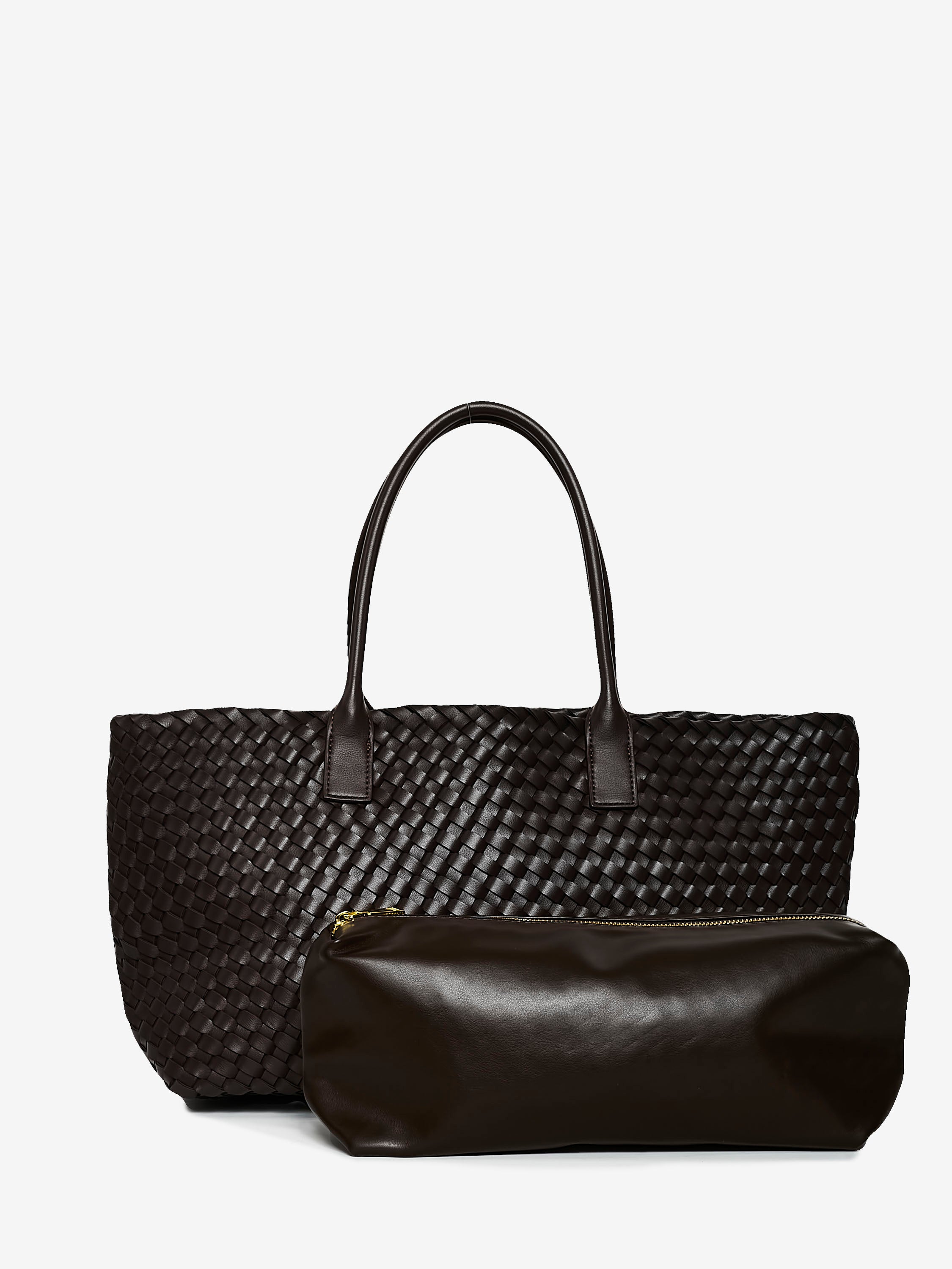 Grand Woven Leather Tote