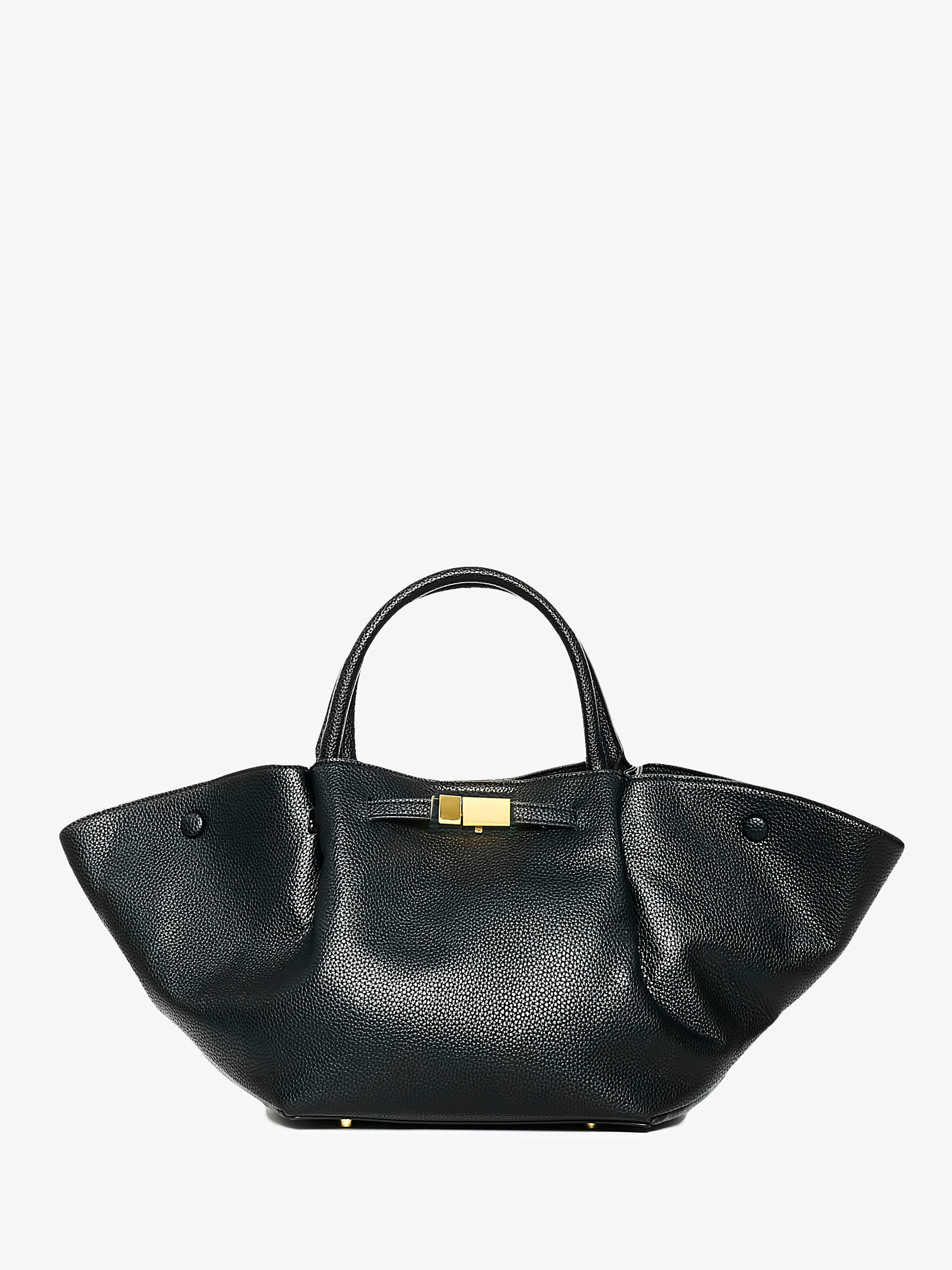 Oversized Grained Leather Tote