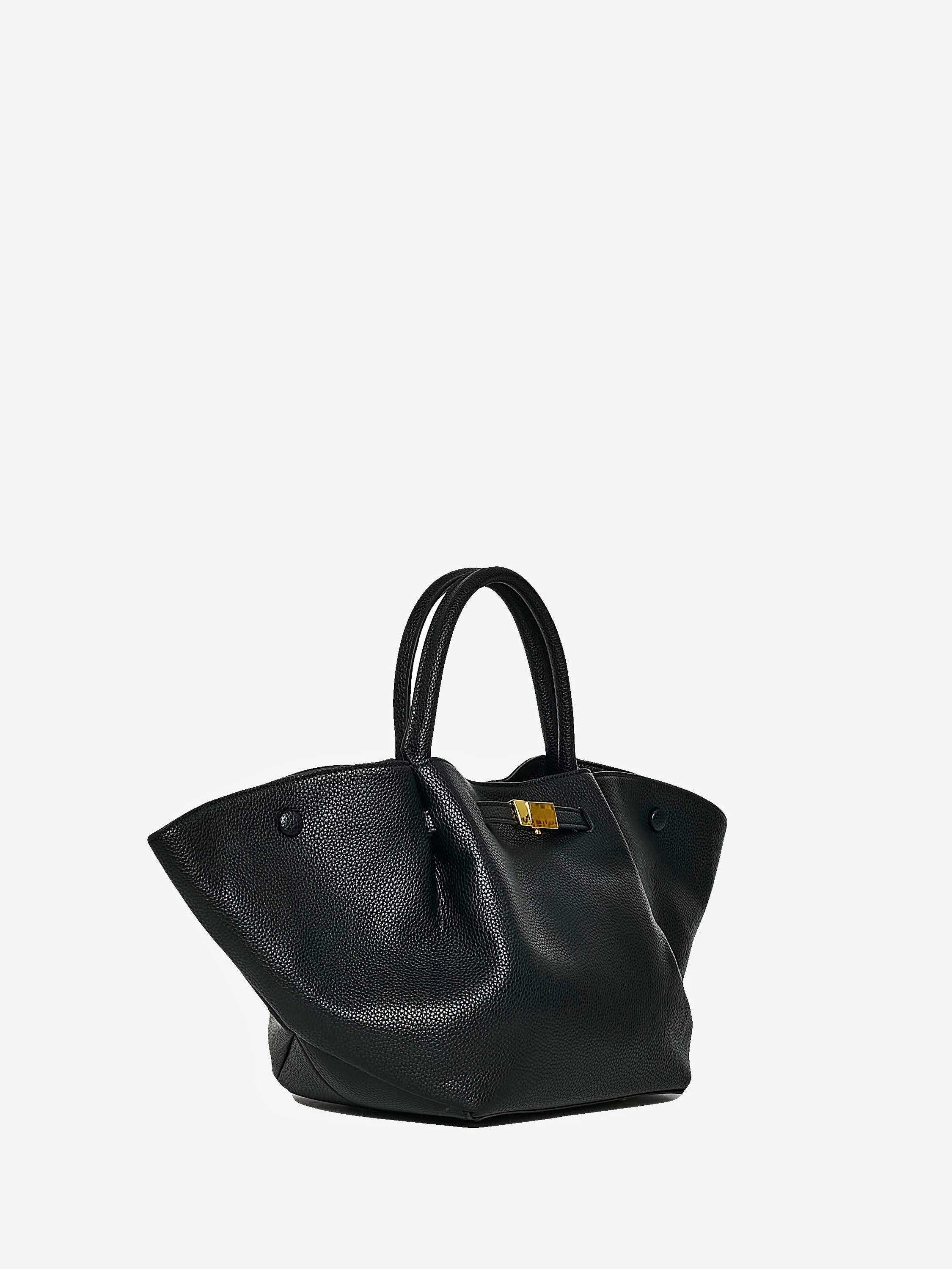 Oversized Grained Leather Tote