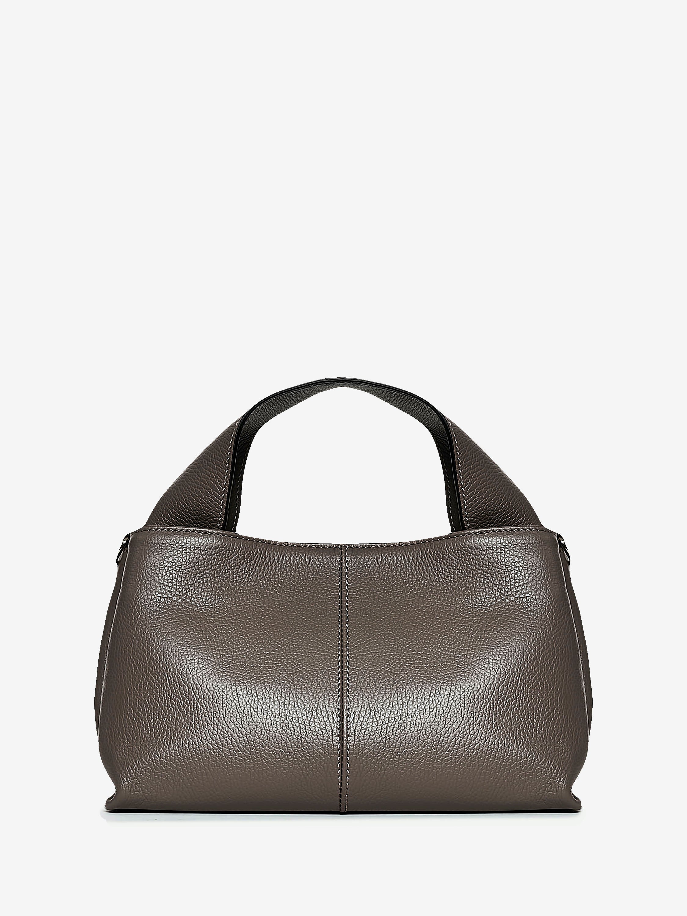 Grained Leather Handbag