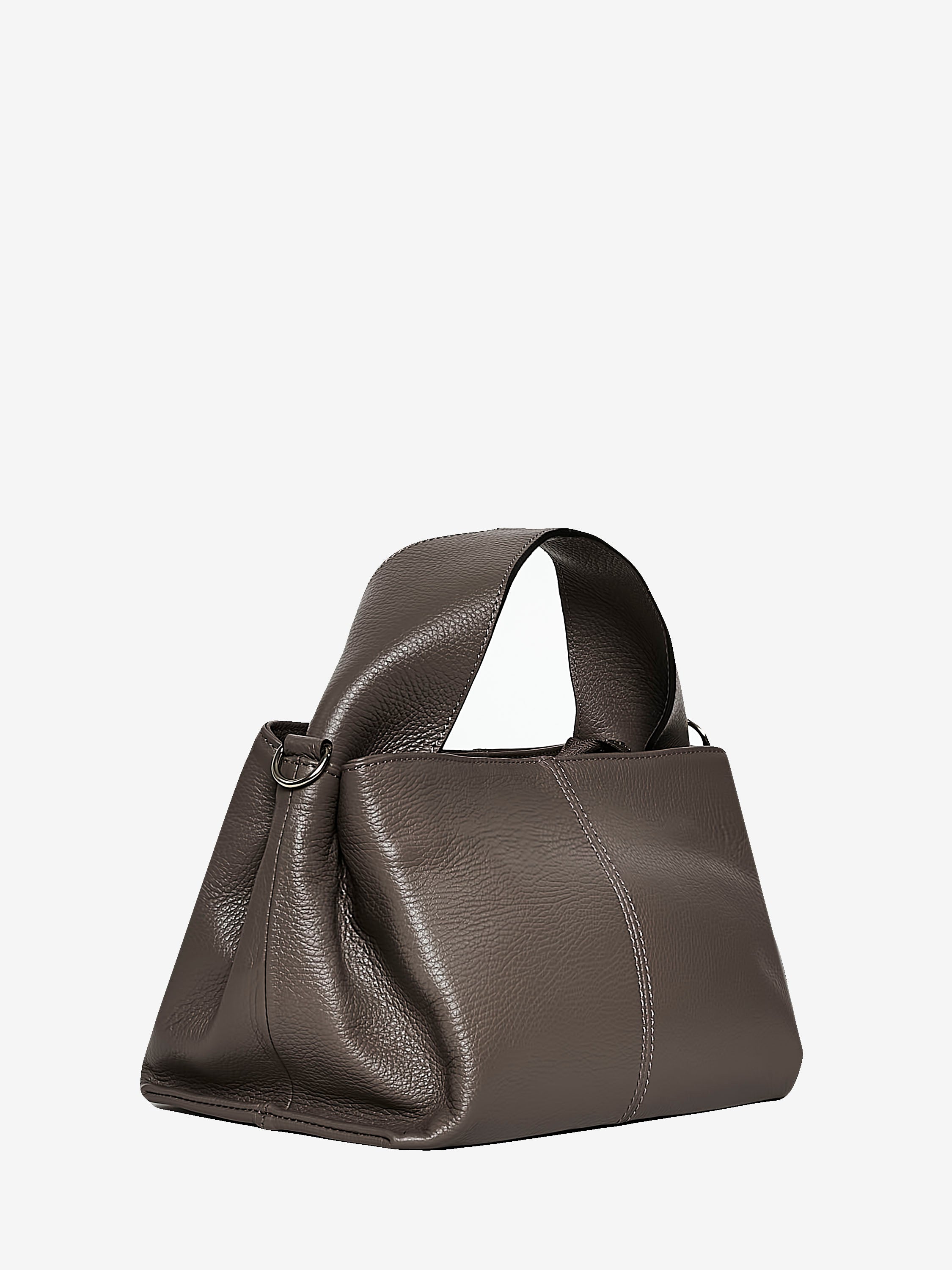 Grained Leather Handbag